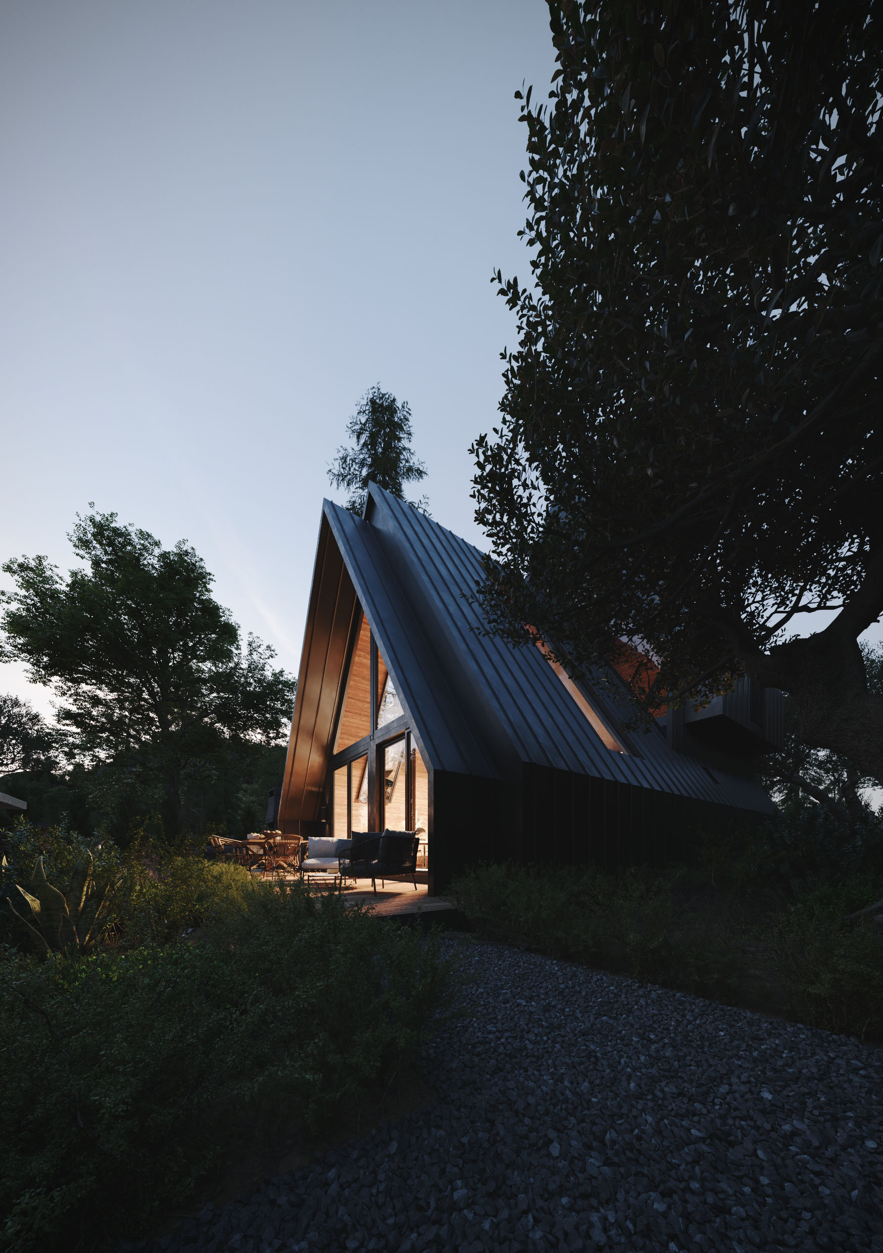 Konya Bungalow & Doğa Evleri - Doğal Ahşap & Kırsal Villa Dış Cephe Render